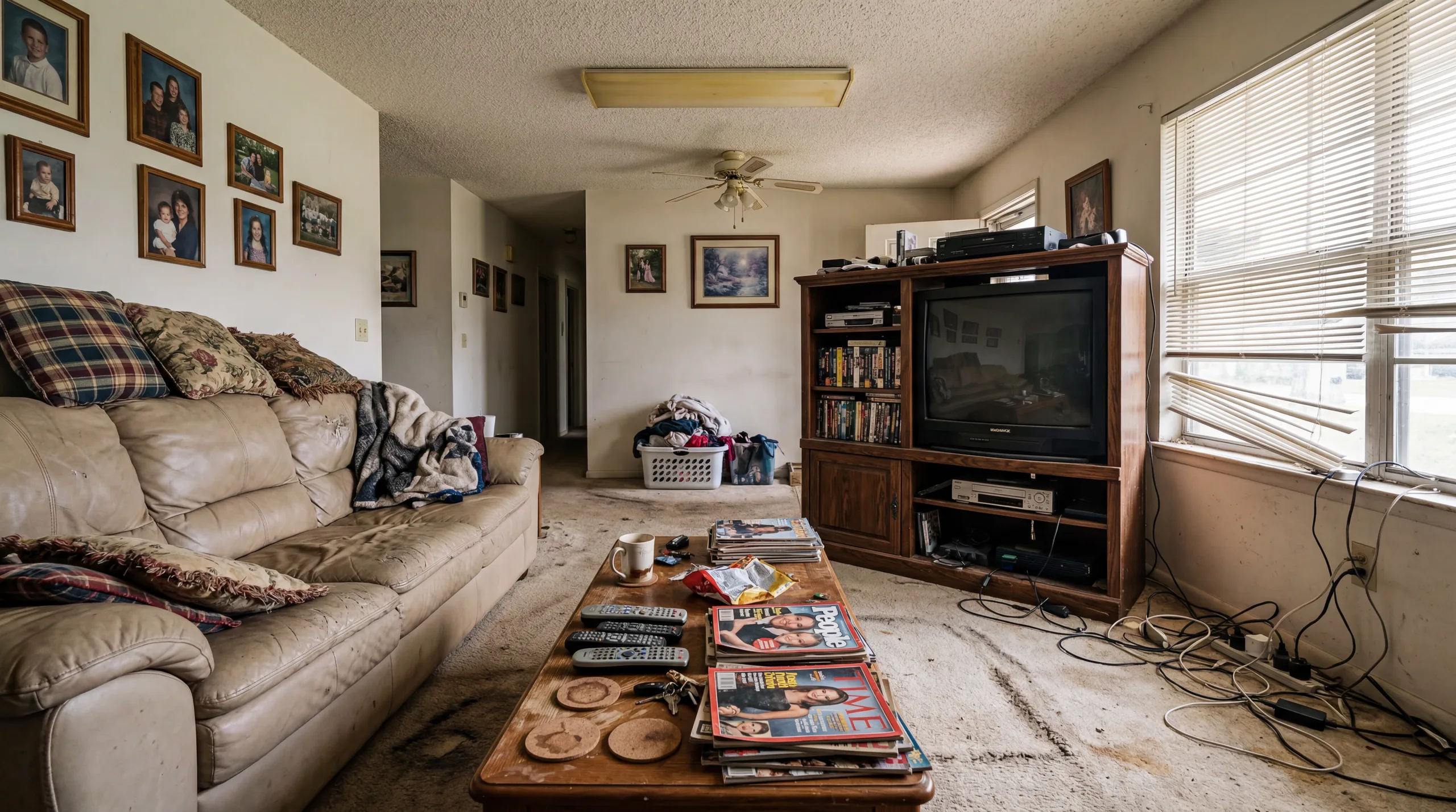 Original room before AI interior design